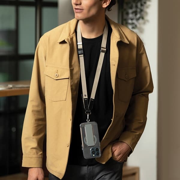 UNIQ Vista universal 2-i-1 telefonrem grön/mörk khaki