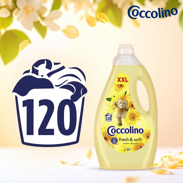 Coccolino 3L Fresh&Soft Lycklig gul