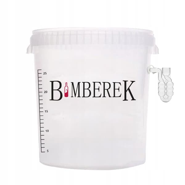 SÆT MED 4x Fermenteringsbeholdere 33L MED SIDERØR - STABELBAR Dunke