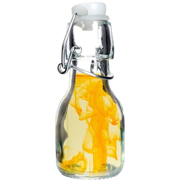 Lasipullo klipsillä 75 ml