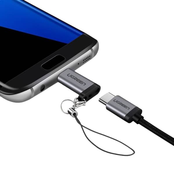 UGREEN US282 USB-C - Micro USB -sovitin (harmaa)
