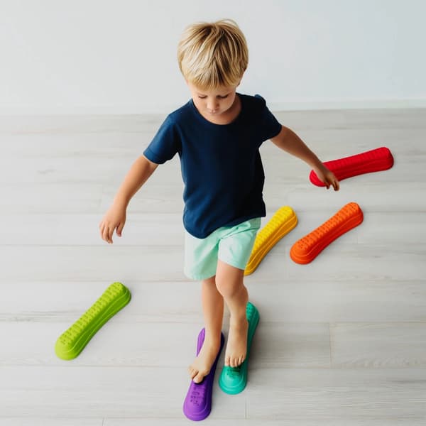 Mjuka Bibi Balance Steps sensoriska steg - 6 st.