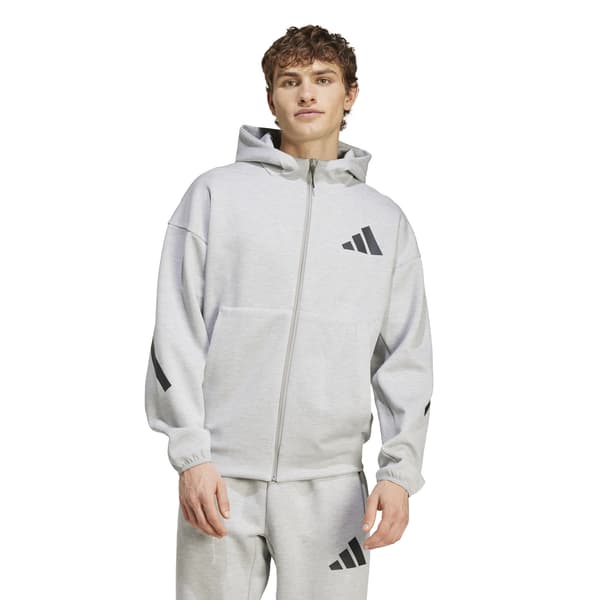 Herre adidas ZNE hættetrøje grå JF2450 r S