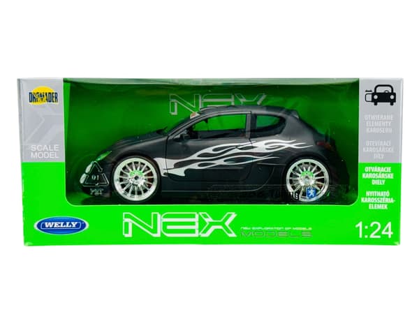 WELLY PEUGEOT 206 TUNING SORT MAT 1:24 22486