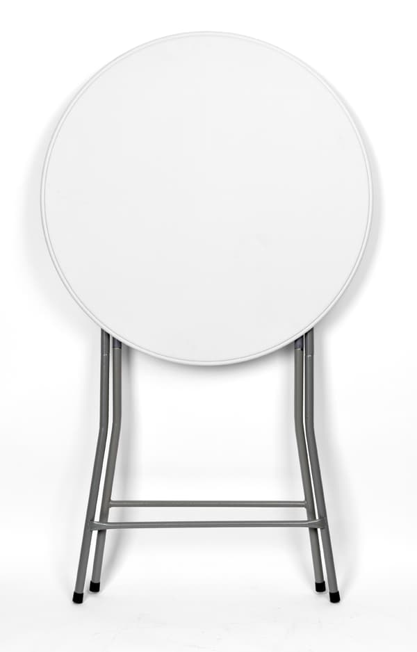 Hopfällbart cateringbord GALA 80 cm vitt