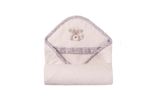 Badöverdrag för baby 100x100 BAMBUE vitt