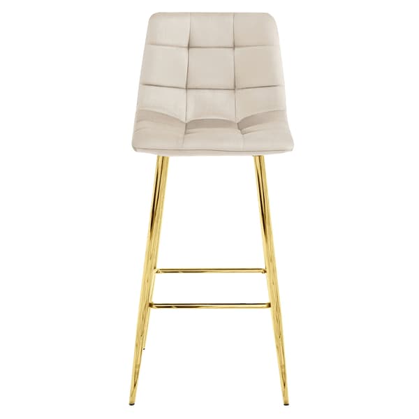 ARCETO pall - beige sammet / GYLLENE ben x 1