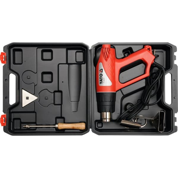 VARMEPISTOL 2000W 350/550°C MED TILBEHØR - YT-82291