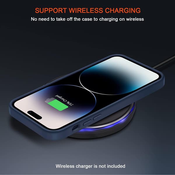 SILIKONE ETUI BLÅ GLAS 9H TIL APPLE IPHONE 14 PRO A2890 A2650
