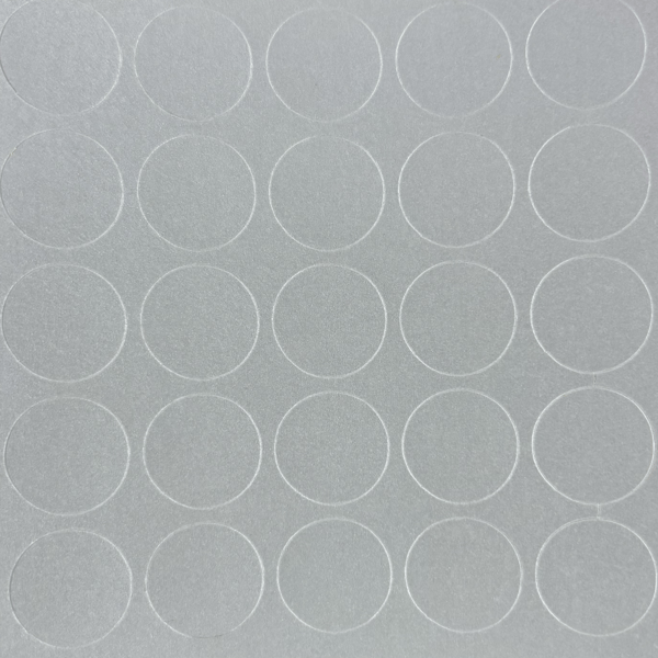 Självhäftande propp diameter 14 aluminium (ark 25 st)