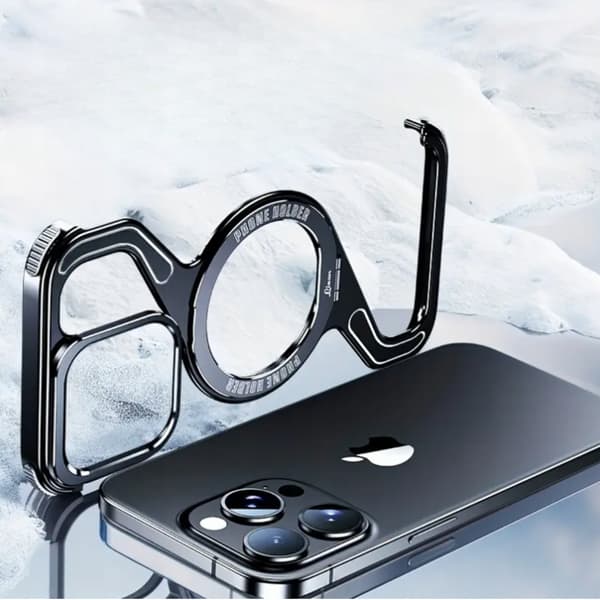 Cover til iPhone 16 PRO Pansret Magsafe Metal Cover Titanium Holder