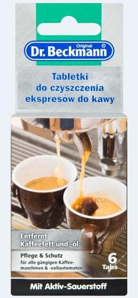 Dr. Beckmann Rengøringstabletter til Kaffemaskiner 6 stk.