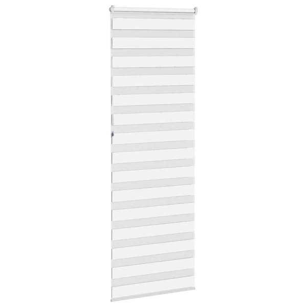 vidaXL Zebrarullgardin, vit, tygbredd 65,9 cm, polyester