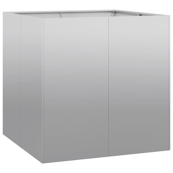 vidaXL Blomkruka 80x80x80 cm galvaniserat stål