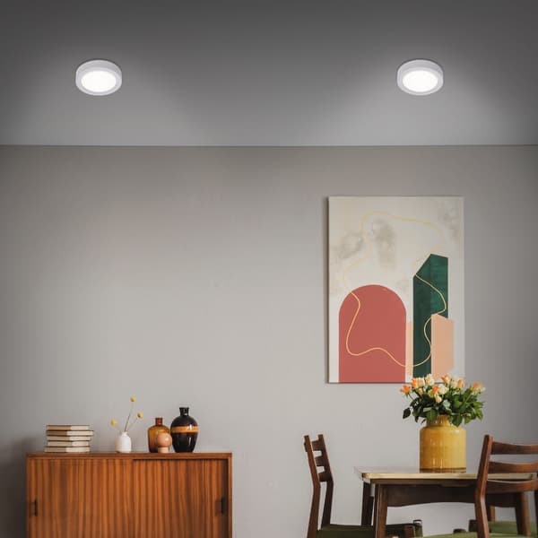 TAKLAMPA - YTMONTERAD - SILVER - LED 12W - VARM