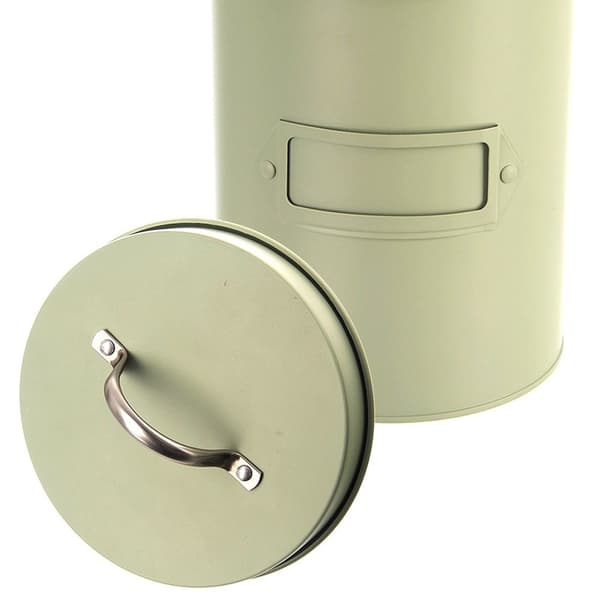 Greenish metallbeholder til opbevaring grøn 3,3 l