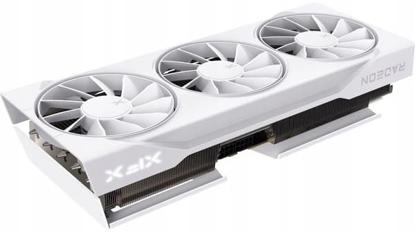 XFX Swift RX 9070XT Grafikkort Vitt, 16 GB, 3 Fläktar