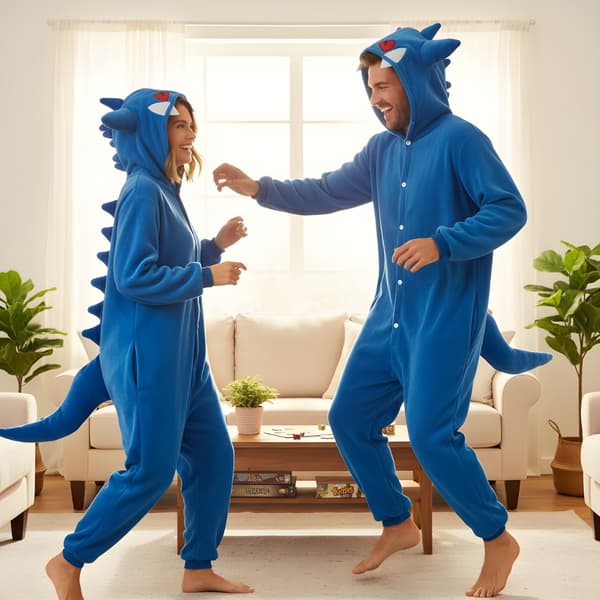 Pokémon Kigurumi-pyjamas Gengar blå L 165-175 cm