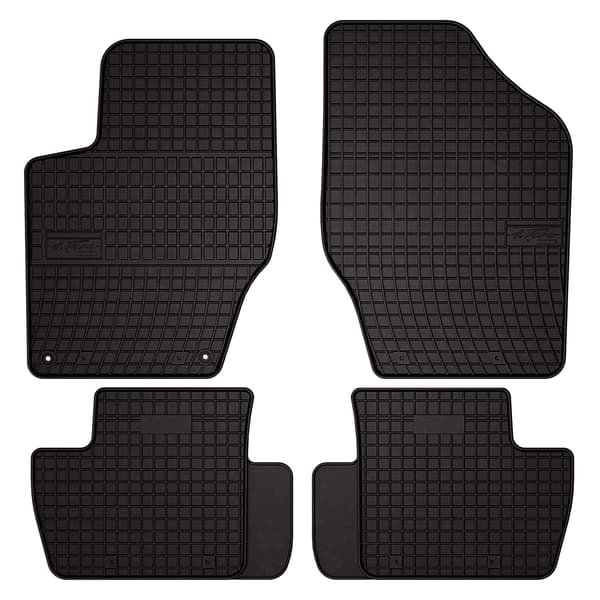 Gummimåtter til: Citroën C4 II hatchback, stationcar (2010-2018) - sorte, monteret