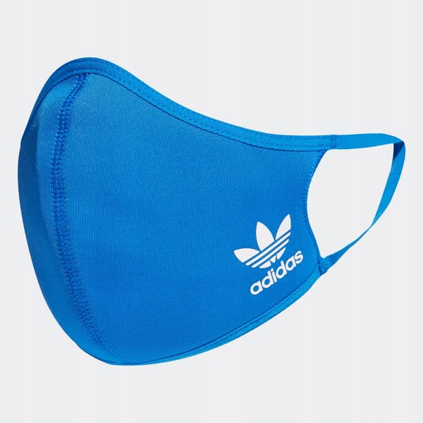ADIDAS 3-PACK BLÅ MASKER MED LOGOTYP S WLI