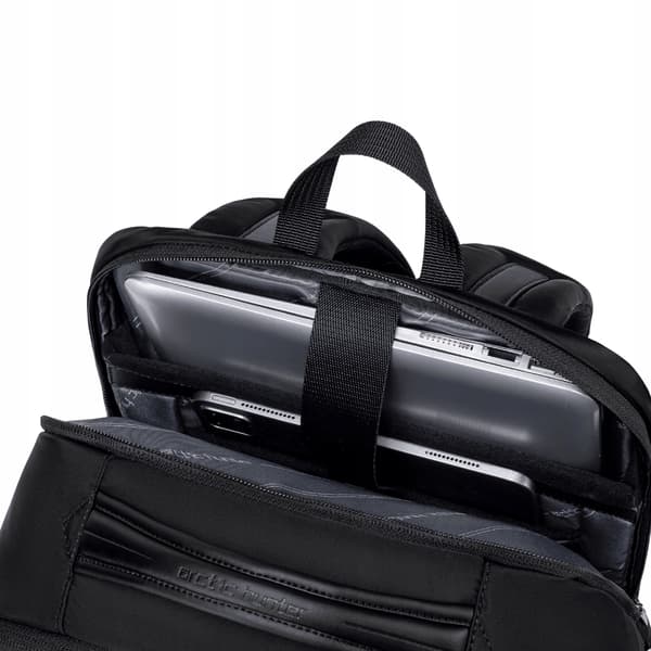Byrygsæk sort elegant til arbejde moderne rummelig til 15,6" laptop Arctic Hunter B00808 sort