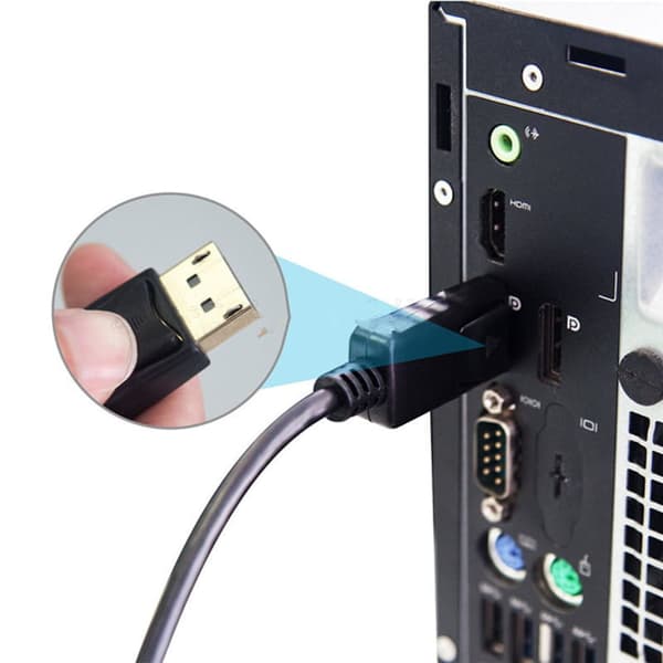 DisplayPort til DisplayPort kabel 1,5 m til computermonitor DP