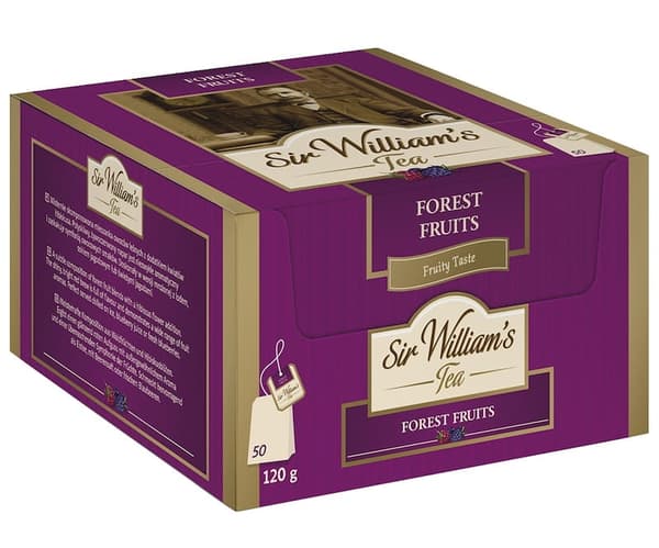 Sir William's te med skovfrugter 50x2,4g