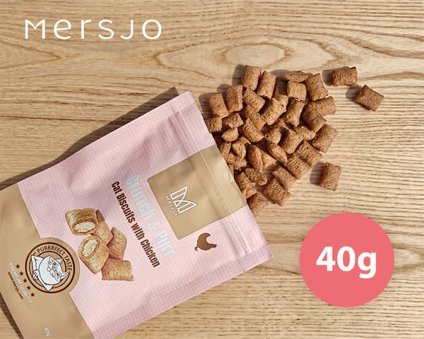 Kattegodbidder - Crunch & Purr: Bløde kyllingekiks Mersjö 40g