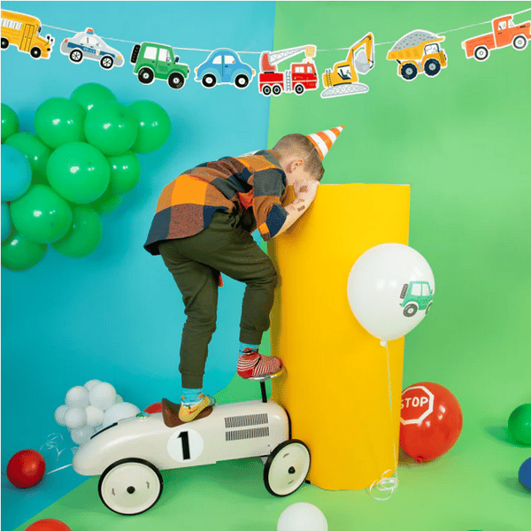 Guirlande Banner Biler Biler Fødselsdag 250cm