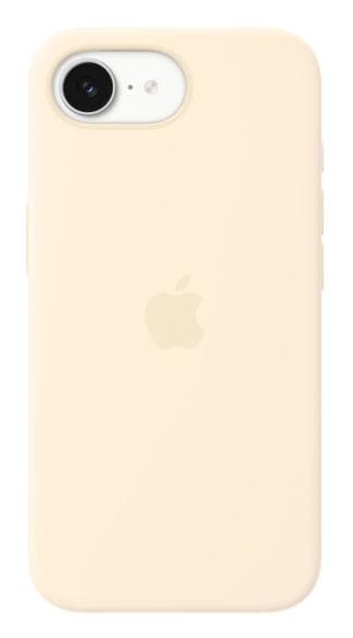 APPLEn silikonikuori MagSafella iPhone 17e:lle, vaniljanruskea