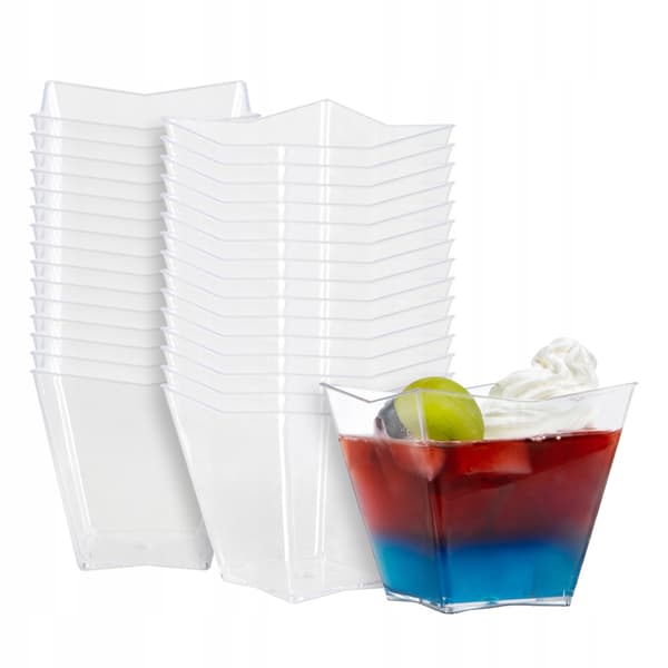 KOPPER OG BEHOLDERE TIL DESSERTER 100 ml 24 stk. STAR-kop til snacks