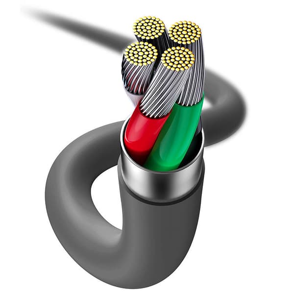 Baseus Jelly USB till Lightning-kabel, 2.4A 1.2m (svart)