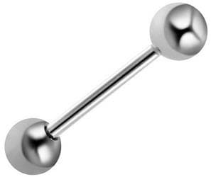 Titanium vægtstangørering - sølv - TSZ-001 1.6/20/5