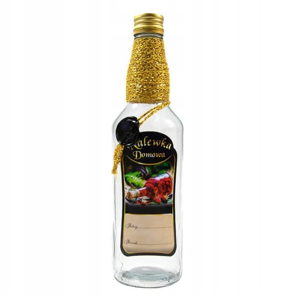 Monopoly dekoreret flaske 500ML hjemmetinktur
