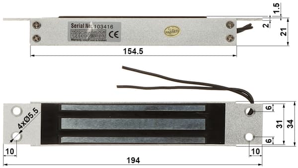ELEKTROMAGNETISK ARM YTTRE-180