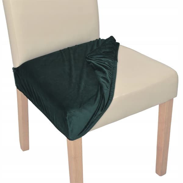 Stolsätesöverdrag hög velour TESS grön