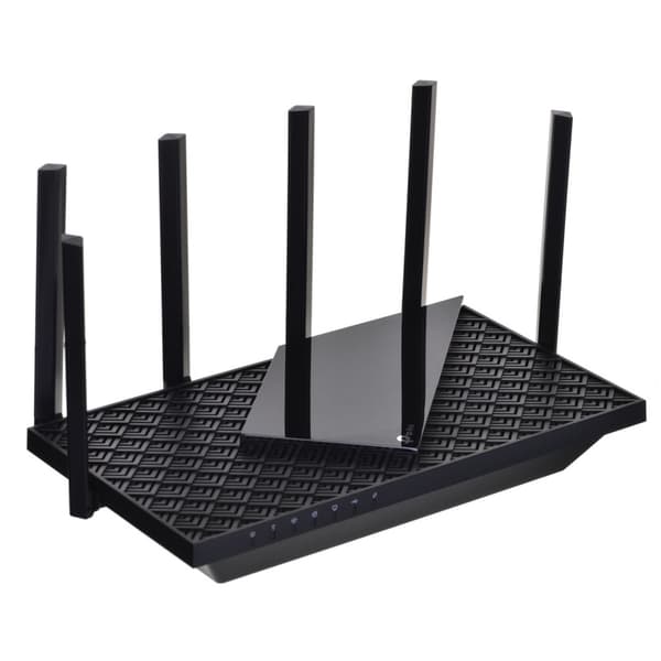 TP-LINK Archer AX72 PRO router sort, 6 antenner, 4804 Mbit/s