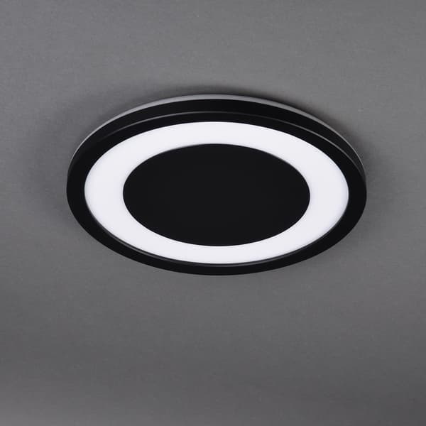 LED loftlampe 15W badeværelsesloftlampe IP44 NEUTRAL 4000K sort
