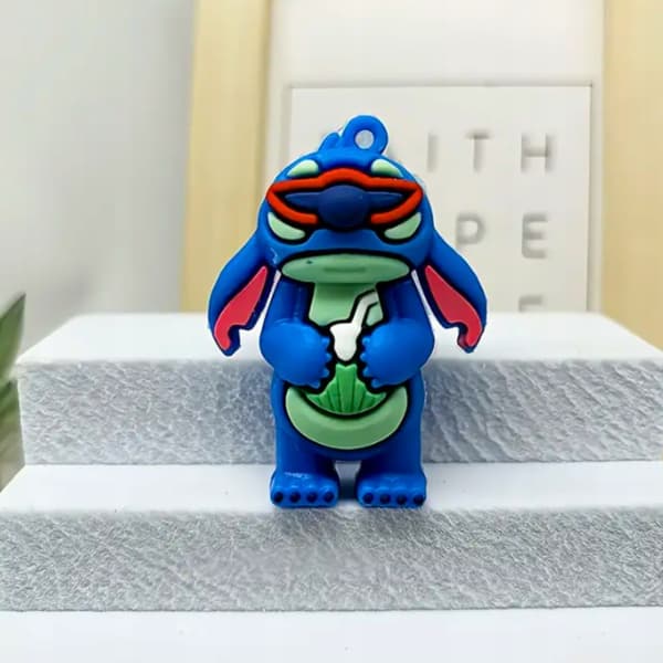 Sæt af gummifigurer Stitch Lilo og Stitch farverige 7 stykker