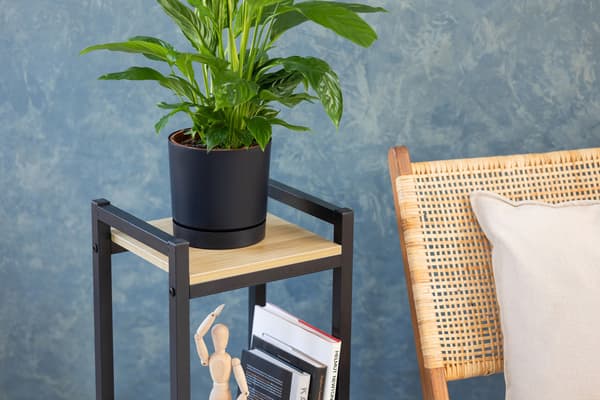 Vertico metal stående blomsterstativ 65 cm - sort blomsterstativ