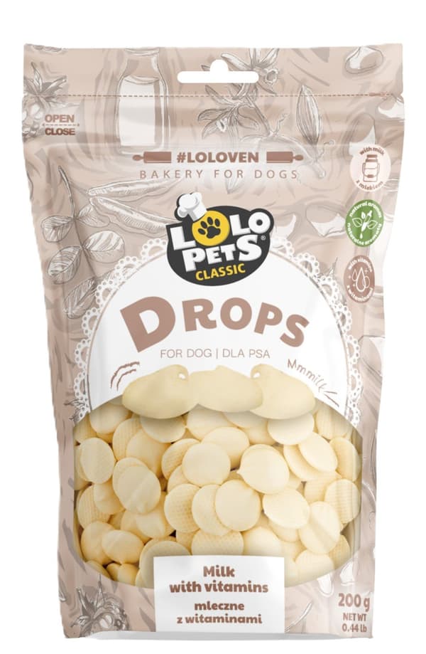 Lolo Pets | Vitamindråber til hunde 75 g - Mælk 200 g