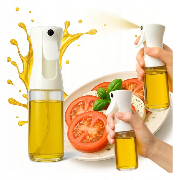 2x Glasflaska 200 ml Olivolja Spraya Dispenser