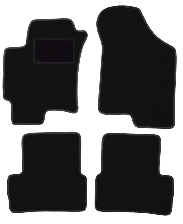 Bilmåtter velour sorte til Hyundai Coupe II GK coupe (2001-2008)