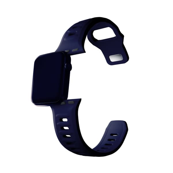 38/40/41/42 mm Oceanblå (lille) - 3mk Silikone Urrem til Apple