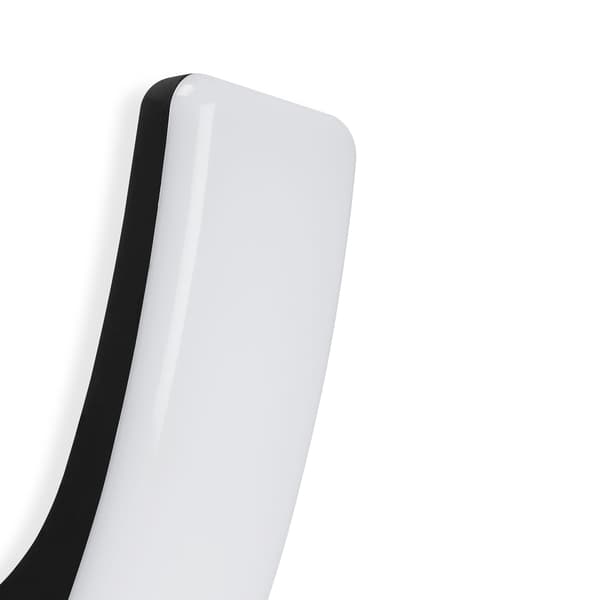 LED-ulkoseinävalaisin, 15 W, musta, neutraali väri