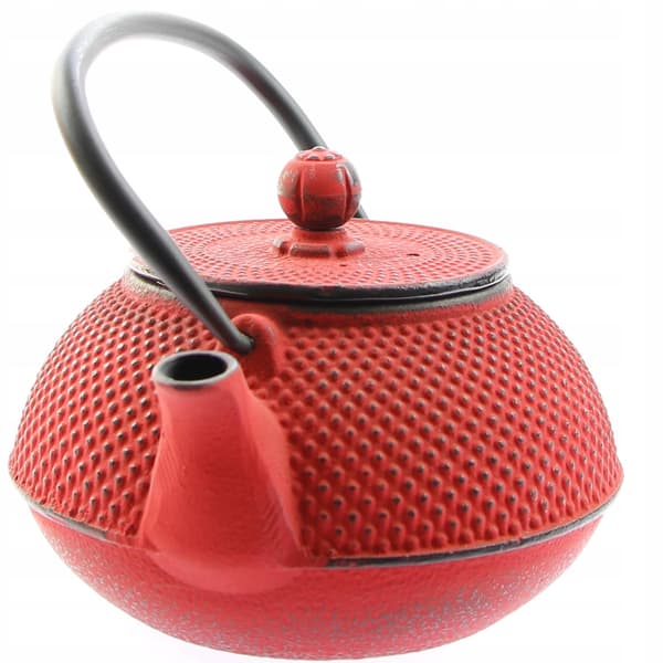 Gjutjärnsvattenkokare med 2 koppar, presentset, teinfuser