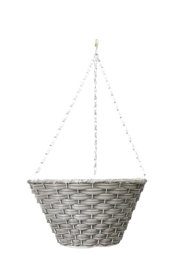 Hängande blomkorg, hängande planteringslåda, technorattan 21B035 PE