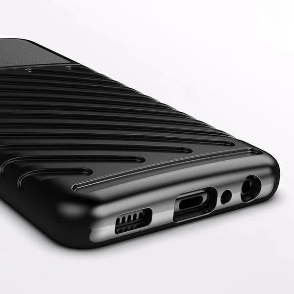 Thunder Case flexibelt armerat skal Samsung Galaxy A22 4G grön