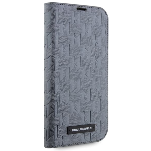 Karl Lagerfeld KLBKP14LSAKLHPG iPhone 14 Pro 6.1 bokhylla silver/silver Saffiano Monogram