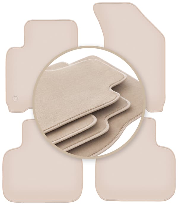 PREMIUM beige gulvmåtter til: Fiat Freemont crossover 2011-2016